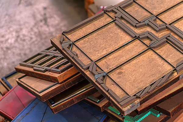 Stack of traditional specialty dies.