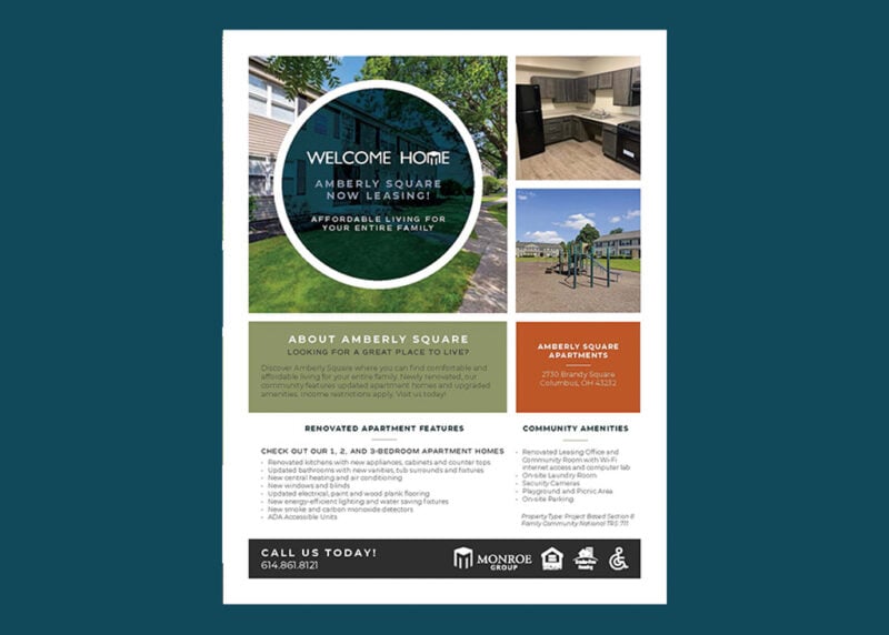 Brochure designed for the Monroe Group