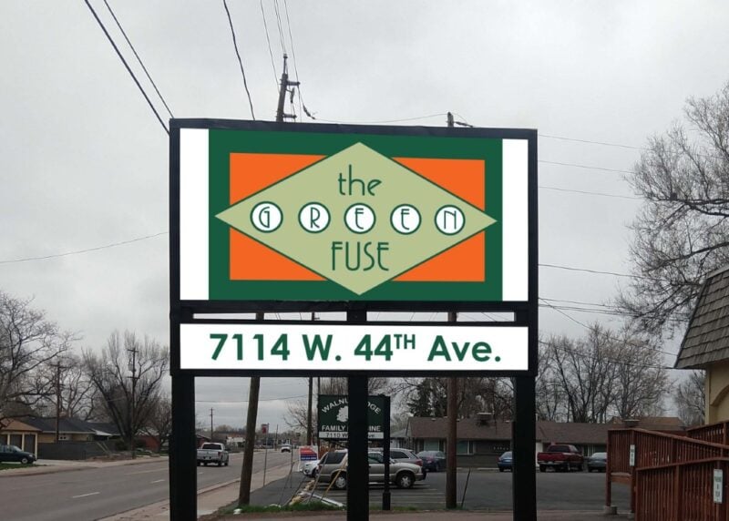 Outdoor Sign for Green Fuse
