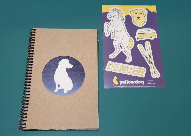 Notebooks and Stickers for Yellowdog