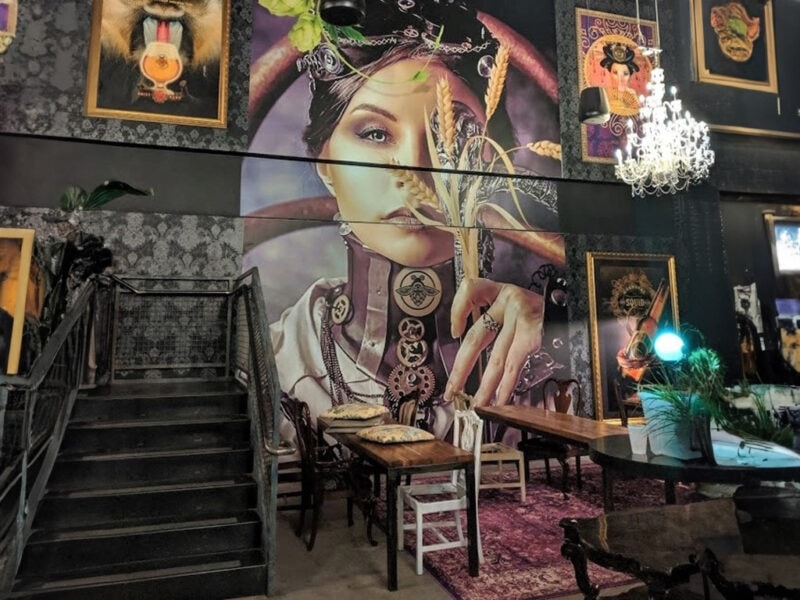 Grist Brewery wall mural