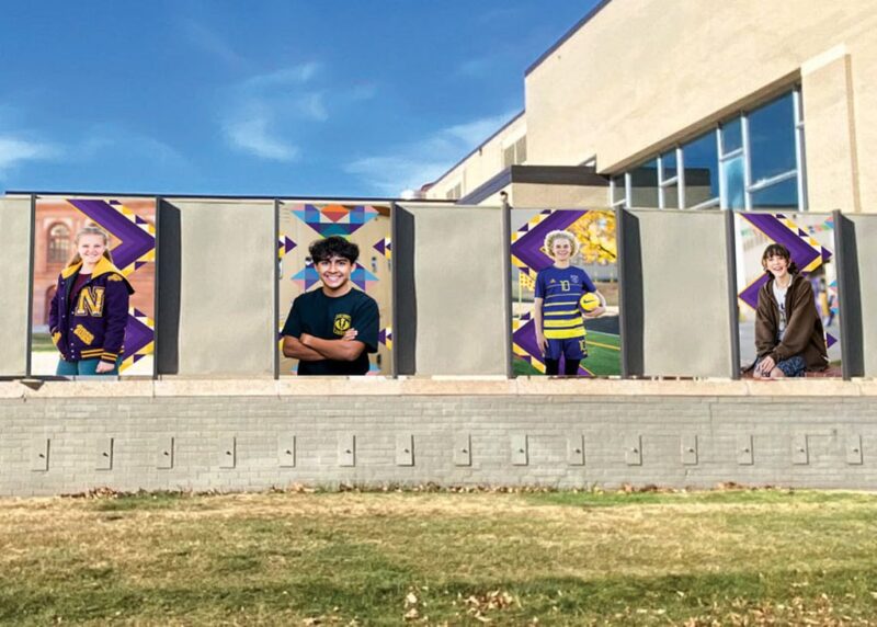 North High School banners