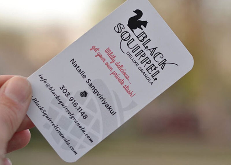 Black Squirrel business card