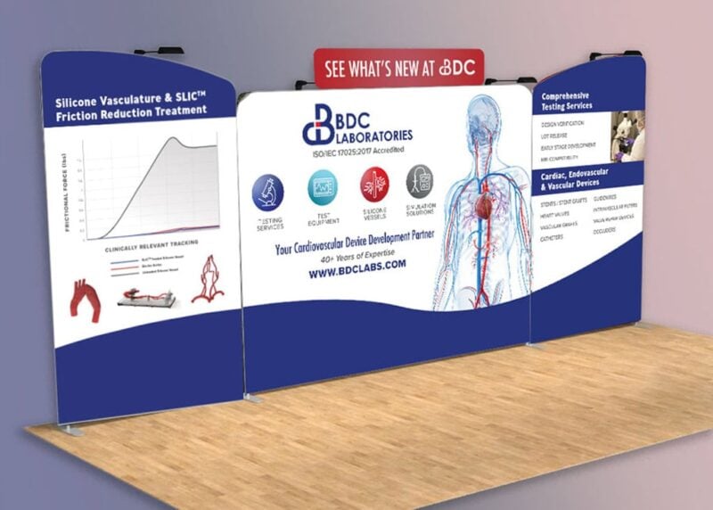 BDC Laboratories fabric backdrop