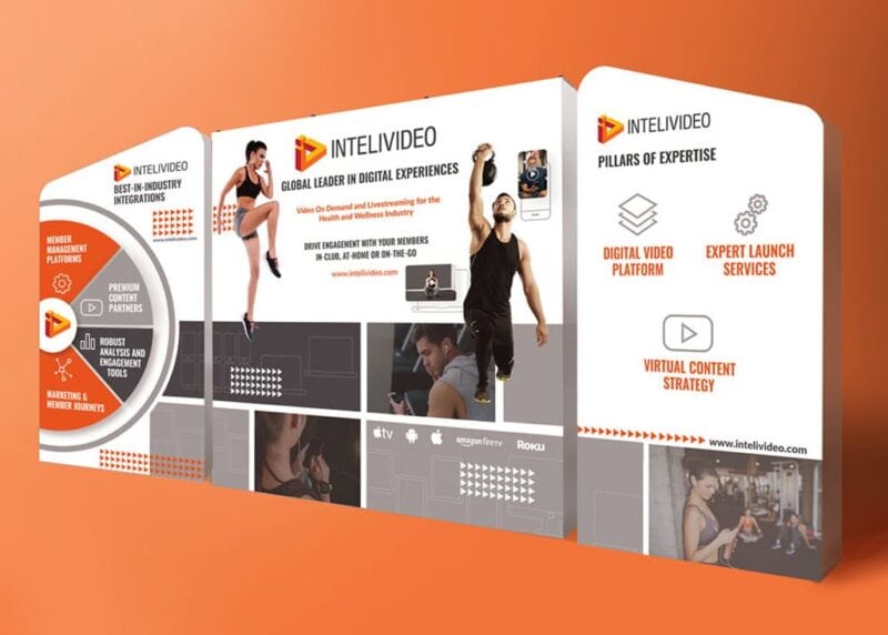 Intelivideo trade show backdrop