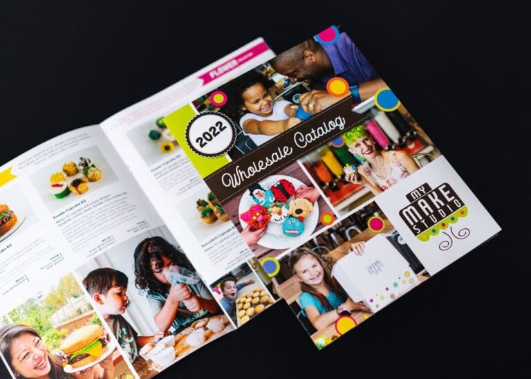 My Make Studio folded brochure