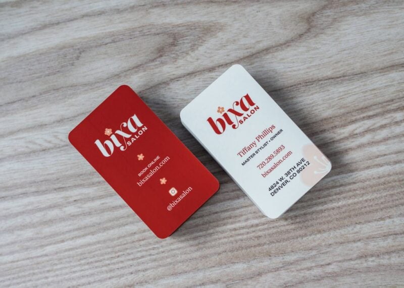 Bixa Salon business card
