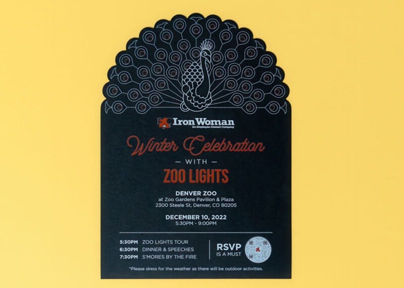 Iron woman invitation