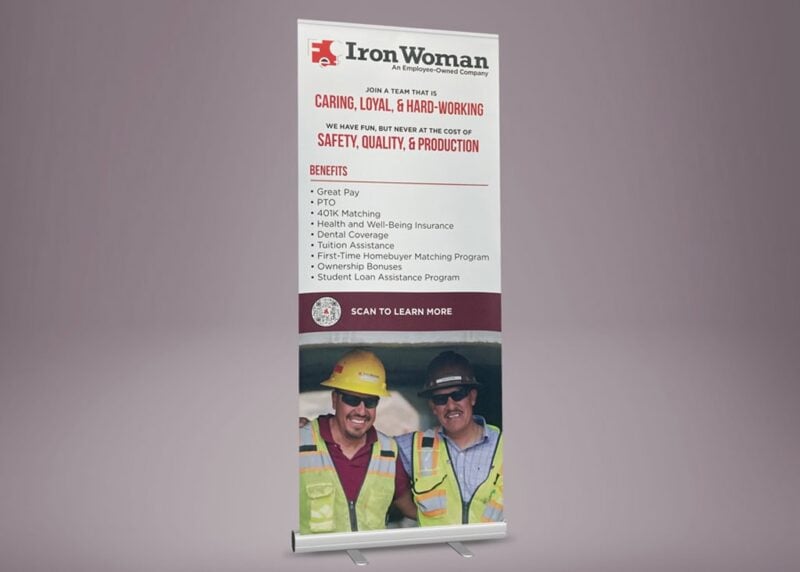 IronWoman pull-up banner