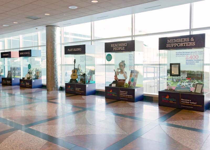 Swallow Hill Music display graphics for DIA