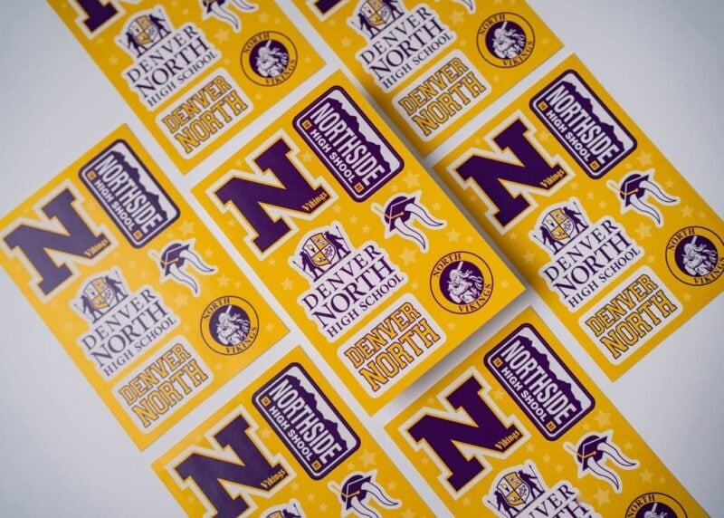 North High School sticker sheets