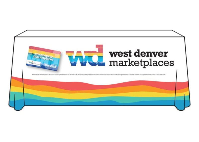 West Denver Marketplaces table throw