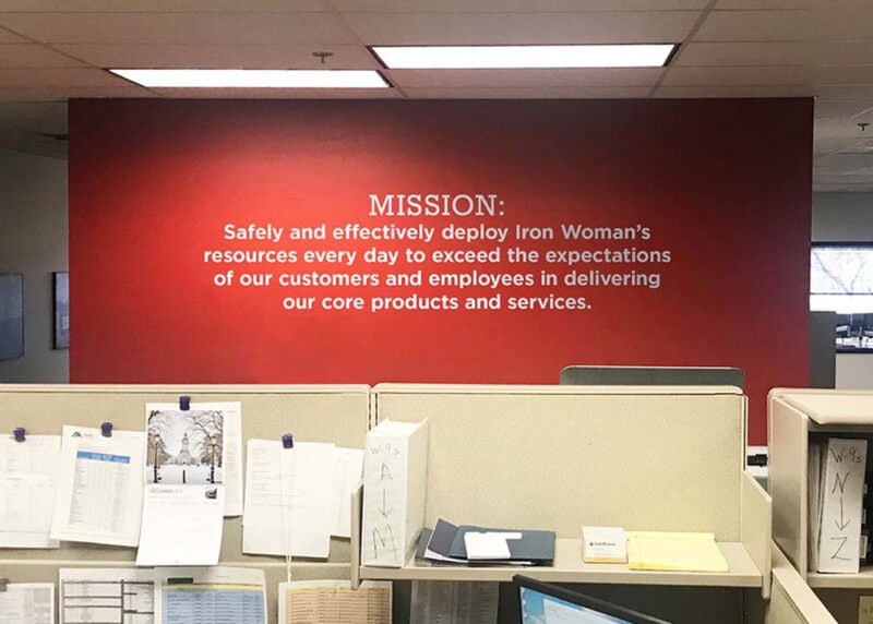 Iron Woman wall mural