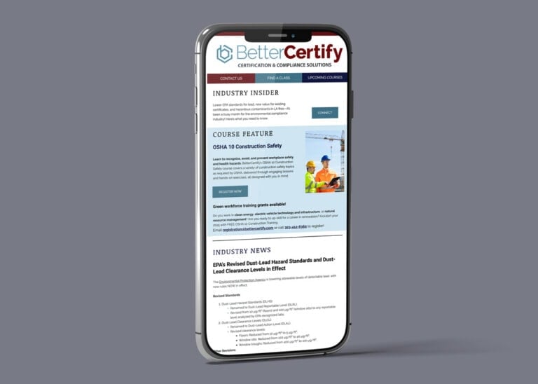 BetterCertify newsletter