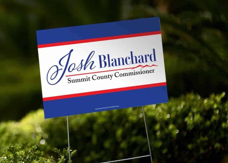 Josh Blanchard political yard sign