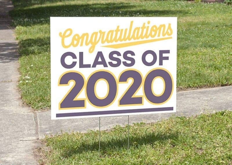 Graduation yard sign