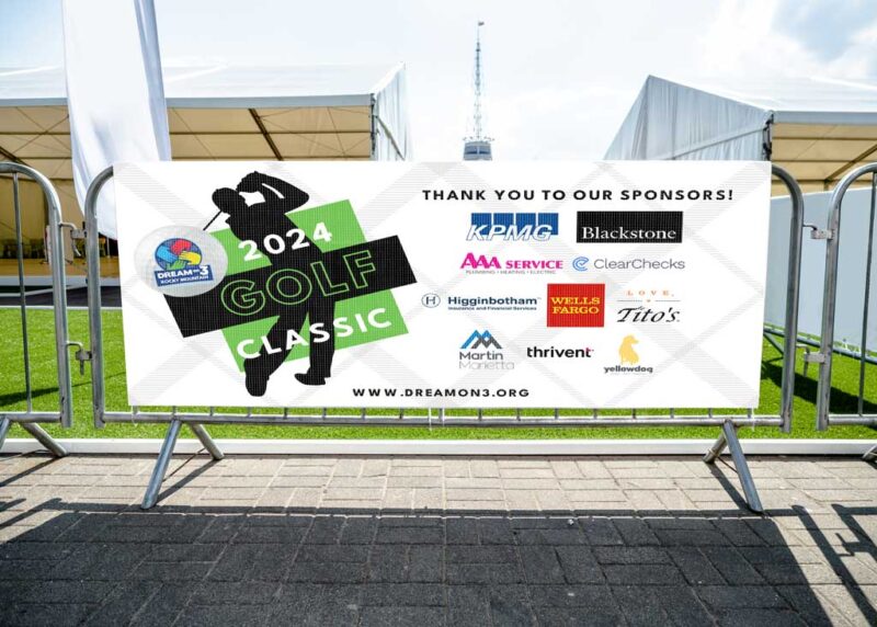 DreamOn3 fence banner