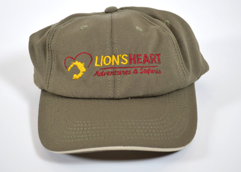 Lion's Heart Safaris embroidered hat designed by YellowDog