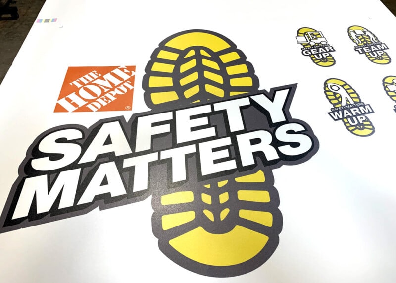 Floor graphics for Home Depot