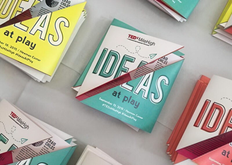 TEDx Mile High Ideas at Play map-fold program