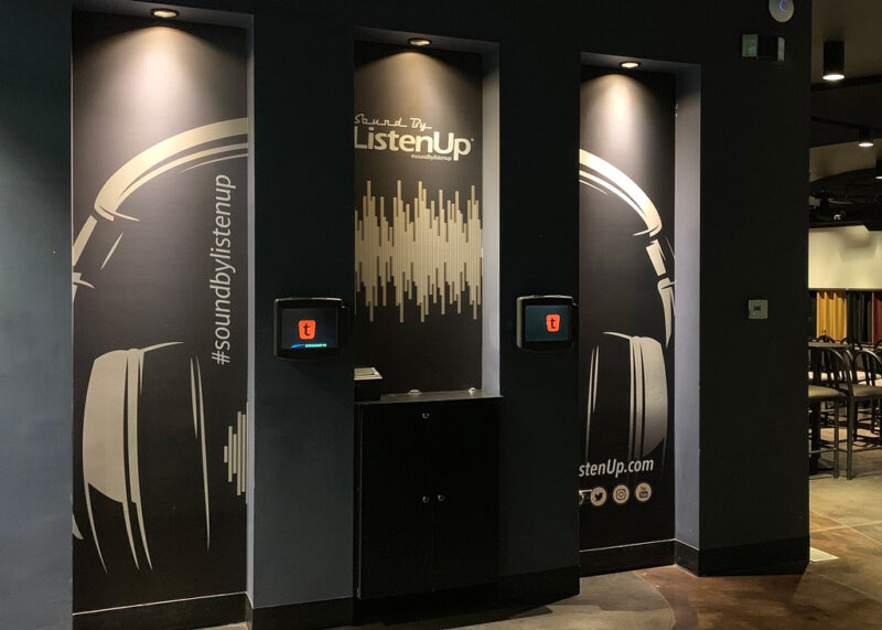 Wall mural for Listen Up and The Soiled Dove designed by YellowDog