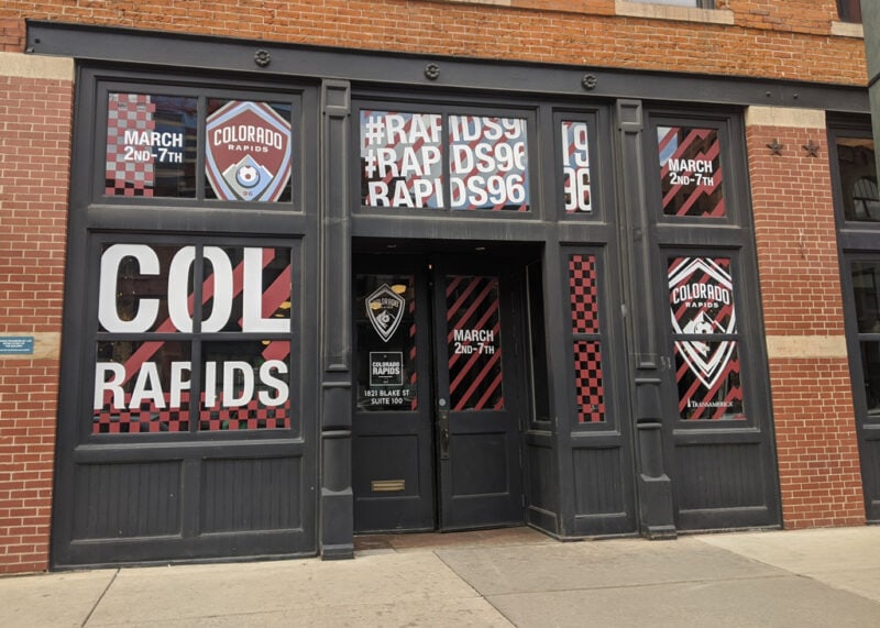 Window graphics for the Dairy Block