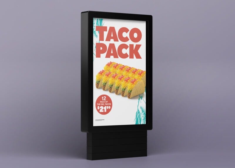 Exterior sign for Del Taco