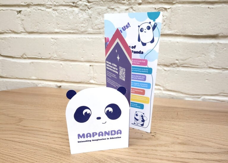 Mapanda die-cut brochure