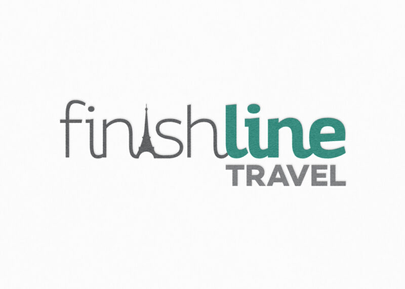 Logo design for Finish Line Travel