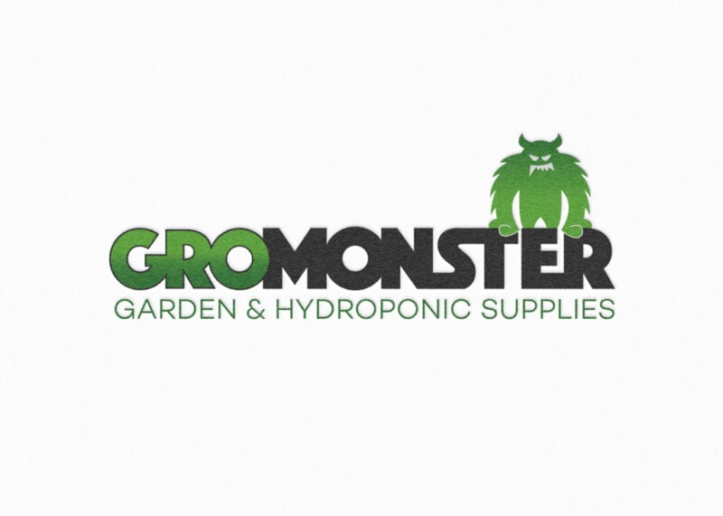 Logo design for Gromonster Hydroponic Supplies