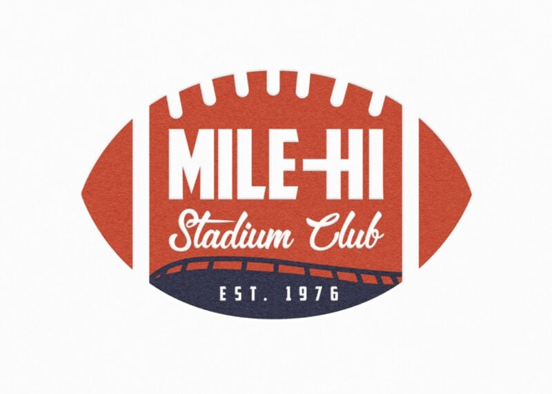 Logo design for Mile Hi Stadium Club
