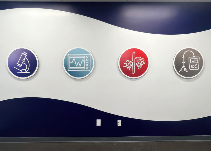 Wall graphics for BDC Laboratories