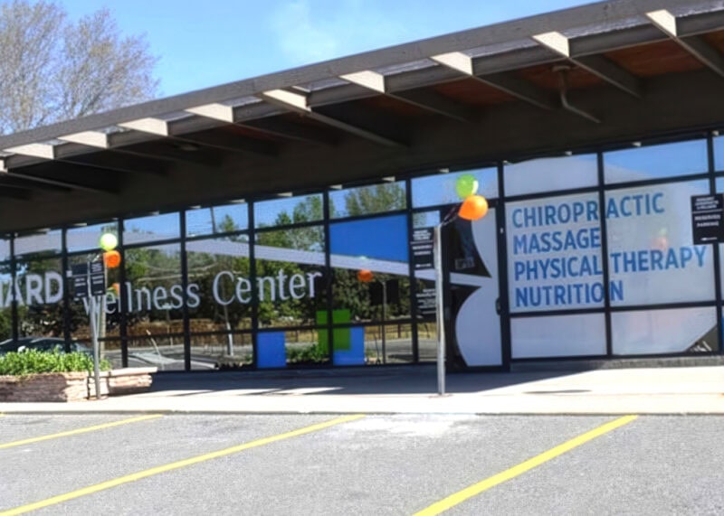 Reinhardt Chiropractic window graphics