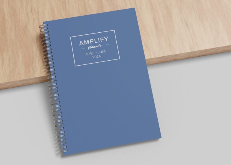Spiral bound notebook for Amplify