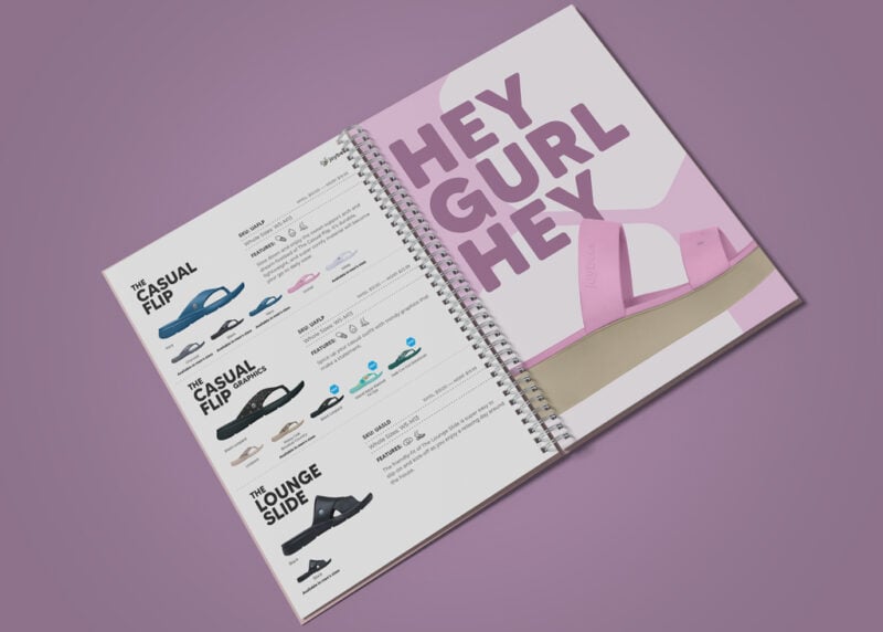 Spiral bound product catalog for Joybees