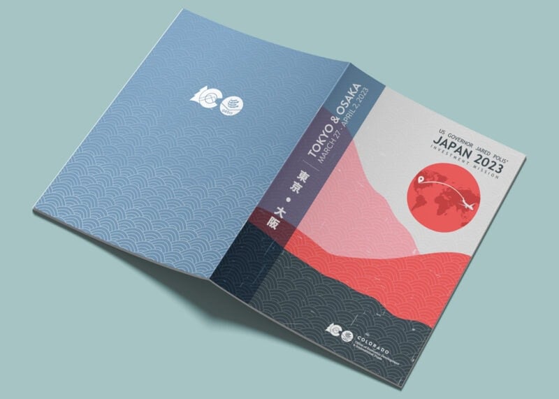 Saddle-stitched booklet for Colorado Office of Economic Development and International Trade