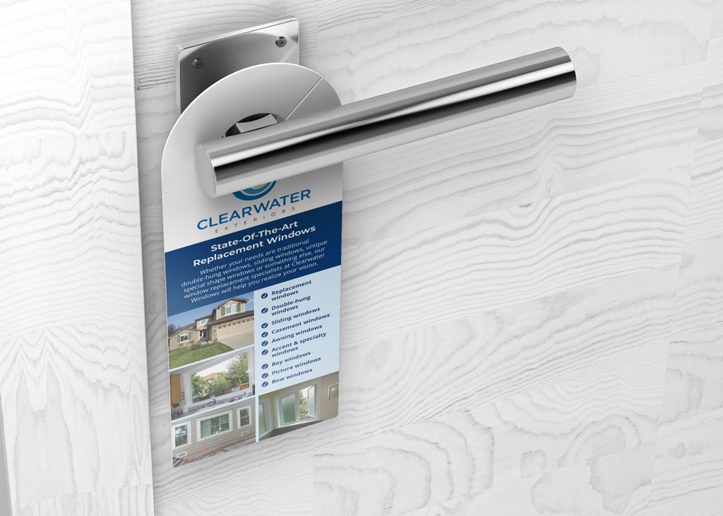 Door hanger for Clearwater Windows