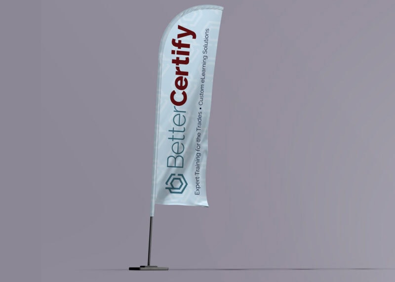 Event feather flags for BetterCertify