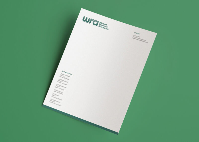 Letterhead for Western Resource Associates