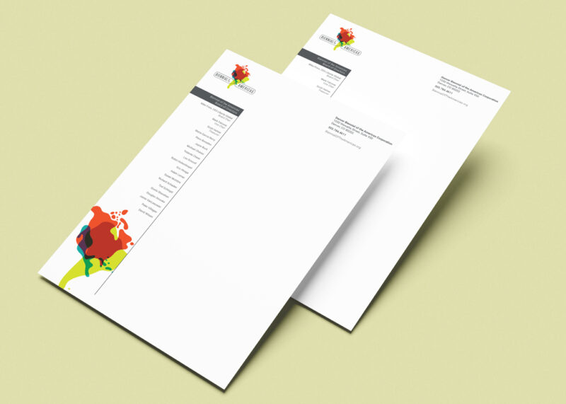 Letterhead for the Biennial of the Americas
