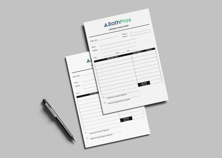 BathPros NCR forms