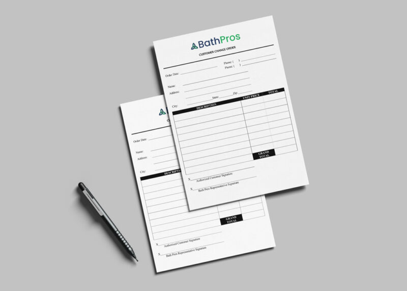 BathPros NCR forms