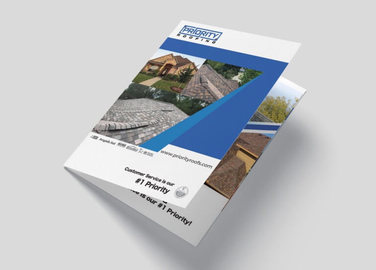 Pocket folder for Priority Roofing