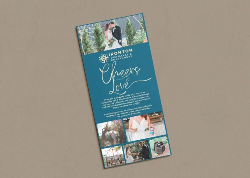 Rack card for Ironton Distillery