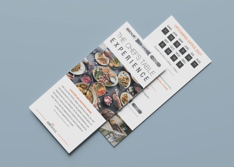 Rack card for Roth Living