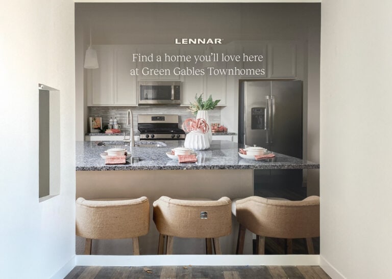 Custom wall graphics for Lennar Homes